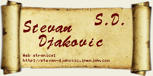 Stevan Đaković vizit kartica